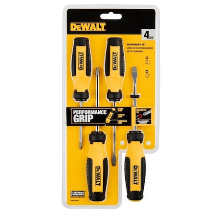Stanley DeWalt Fixed Bar Screwdriver Set 4 pc DWHT65200